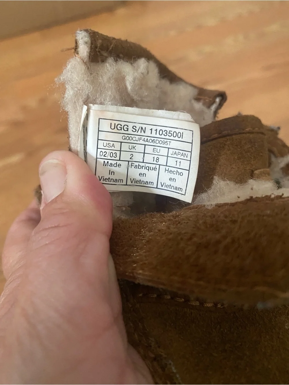 UGG Brown Suede Toddler Boots with Shearling Lining